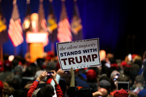 Business mogul Donald Trump visited Syracuse to campaign ahead of the New York primary on April 19.