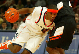 Hakim Warrick's epic block helped Syracuse win the 2003 national title. Now, he'll try and help Boeheim's Army win a title, too.