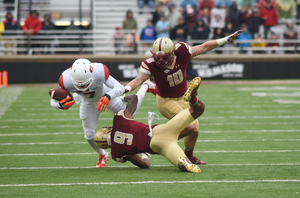 Amba Etta-Tawo crossed the 1,000 receiving yard mark on Saturday against Boston College.