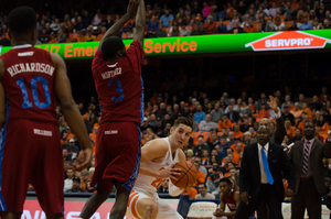 Tyler Lydon posted a double-double on Tuesday night, racking up 14 points and 10 rebounds against South Carolina State. 