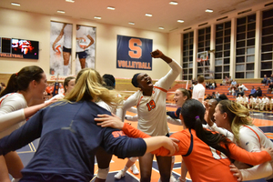 Santita Ebangwese had eight kills and .583 hitting percentage in Syracuse's thumping of Clemson.