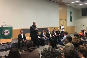 SUNY-ESF President Quentin Wheeler elaborated on the decision to abruptly remove three department chairs last week. The chairs will remain on the university faculty, but not as leaders of their respective departments. 