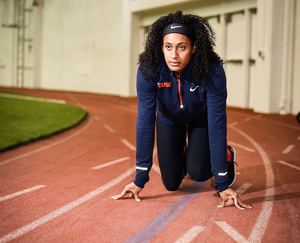 Danielle Delgado picked up running in middle school and did it in a way many people choose not to.