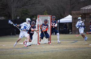 Dom Madonna stood strong in net for Syracuse, saving 13 shots.