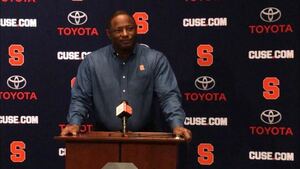 Dino Babers took to the podium Monday to discuss starting Eric Dungey, among other things.