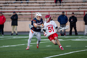 Typically Nick Mellen's job on the lacrosse field is to lock down the opponent's top ball handler. He will have to do that again on Tuesday against Cornell with Jeff Teat.