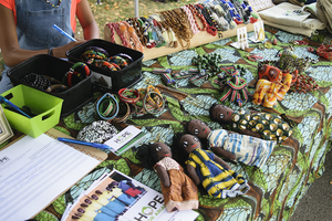 The Westcott Street Cultural Fair featured numerous vendors displaying artistic and culinary creations.