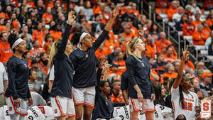 Syracuse shot 28.6% from beyond the arc against Oregon on 35 attempts. 