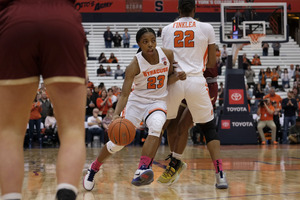 Kiara Lewis led the Orange in points and assists in 2019-20.