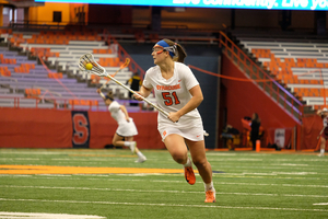 Emily Hawryschuk had a personal-best nine points in an effort to keep Syracuse in the game in its 16-15 overtime loss. 