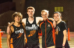 Selma Anderson (right) didn't initially want to follow her brother Benne (second from left) to Syracuse. But she chose to continue her running journey with Benne that they began in high school.