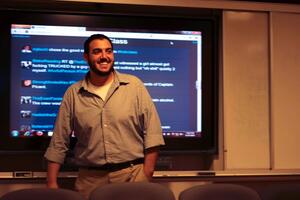 Anthony Rotolo, information science professor, uses Twitter to engage students in his Star Trek class. The class helps young professionals learn to lead their own projects using Star Trek examples.