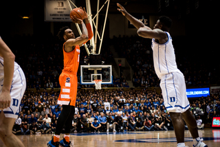 Brissett attempts a deep 3-pointer. 